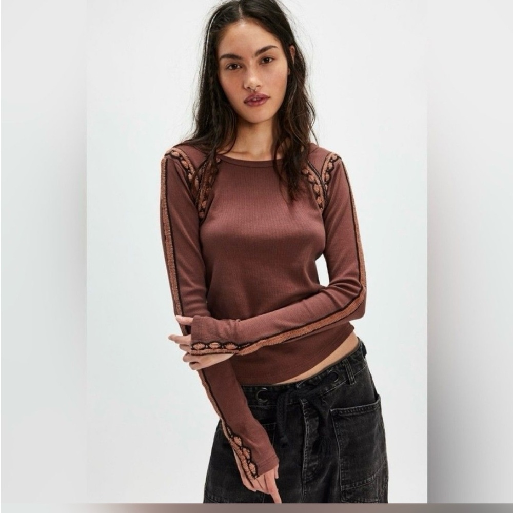 Free People Long Sleeve Women's Top